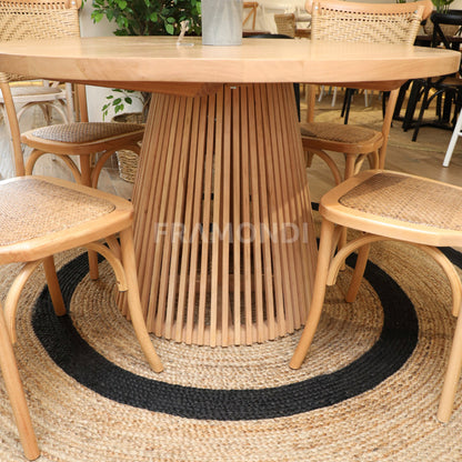 Comedor Martina Natural + 4 Sillas Sienna Mesa