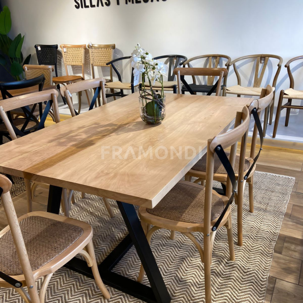 Comedor Verona Lenga 6P + 6 Sillas Alonsa Mesa