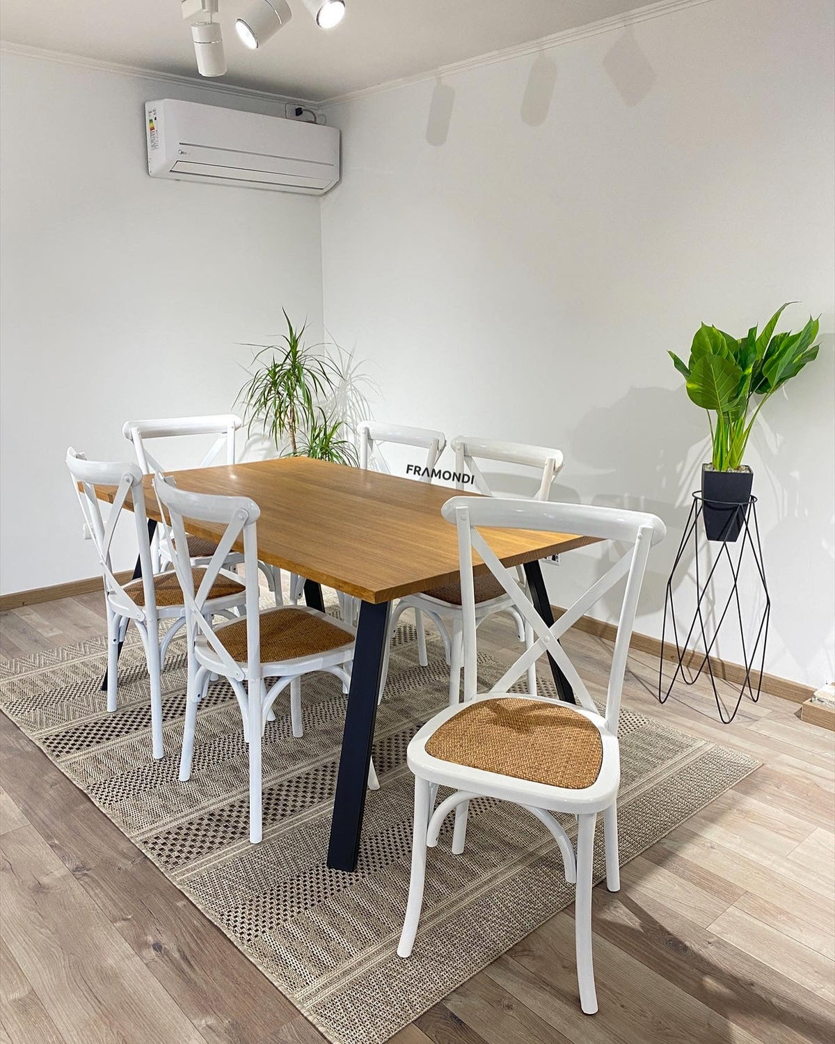 Silla Crossback Blanca Sillas