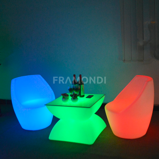 Mesa Led Mini 60X60X50Cm Mueble Led