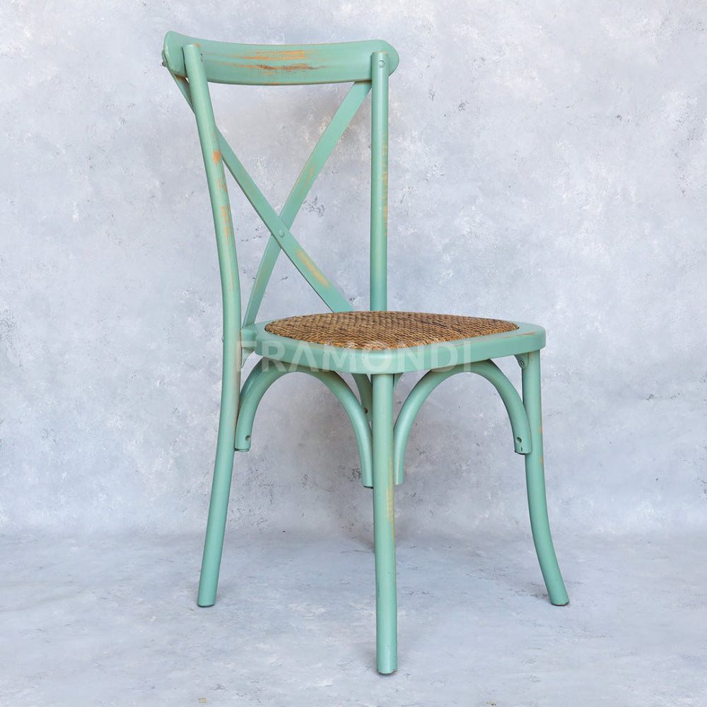 Silla Crossback Menta Vintage Sillas