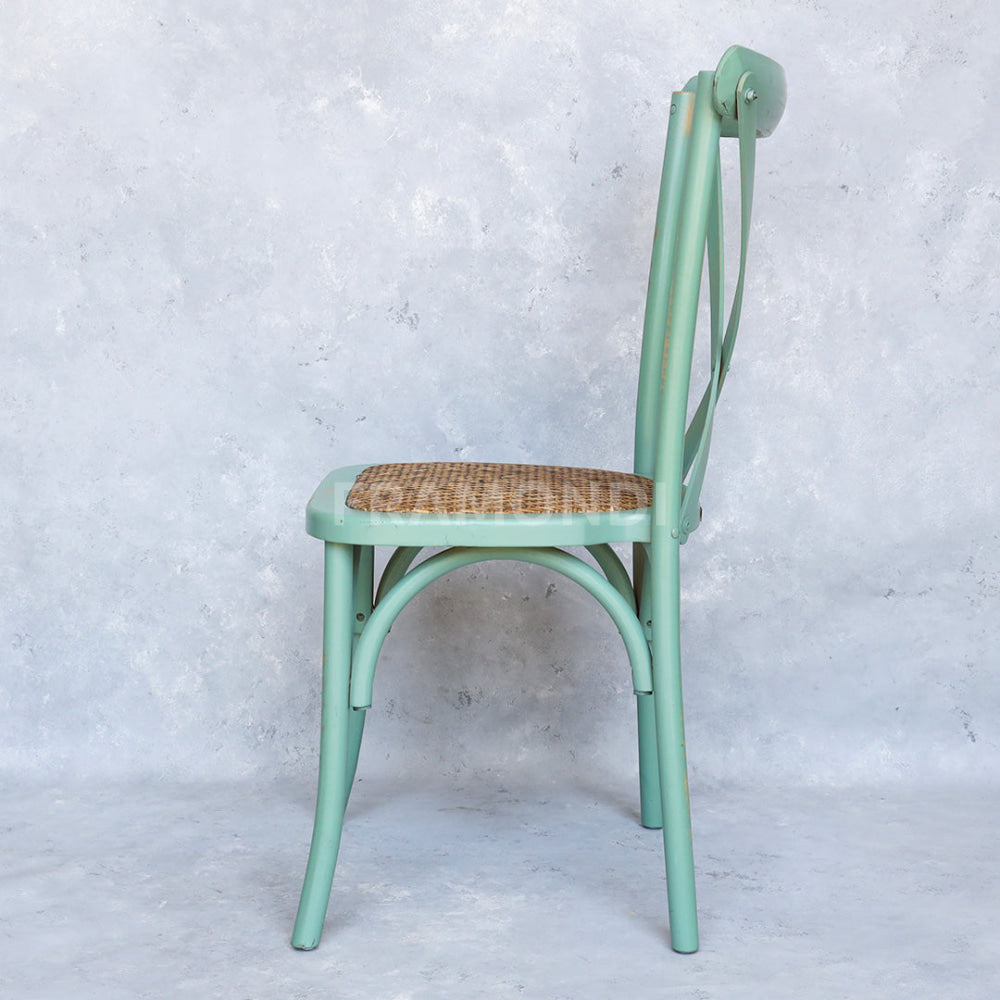 Silla Crossback Menta Vintage Sillas