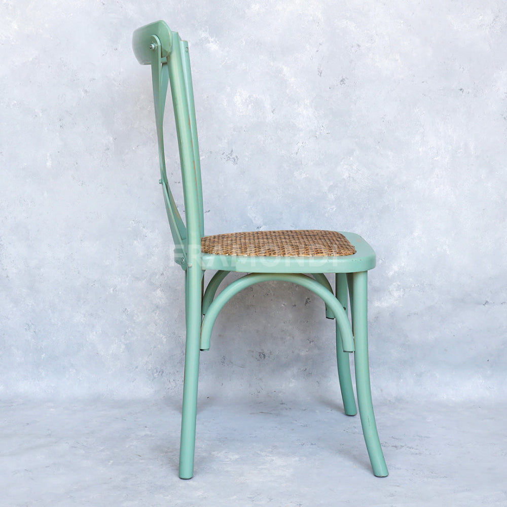 Silla Crossback Menta Vintage Sillas