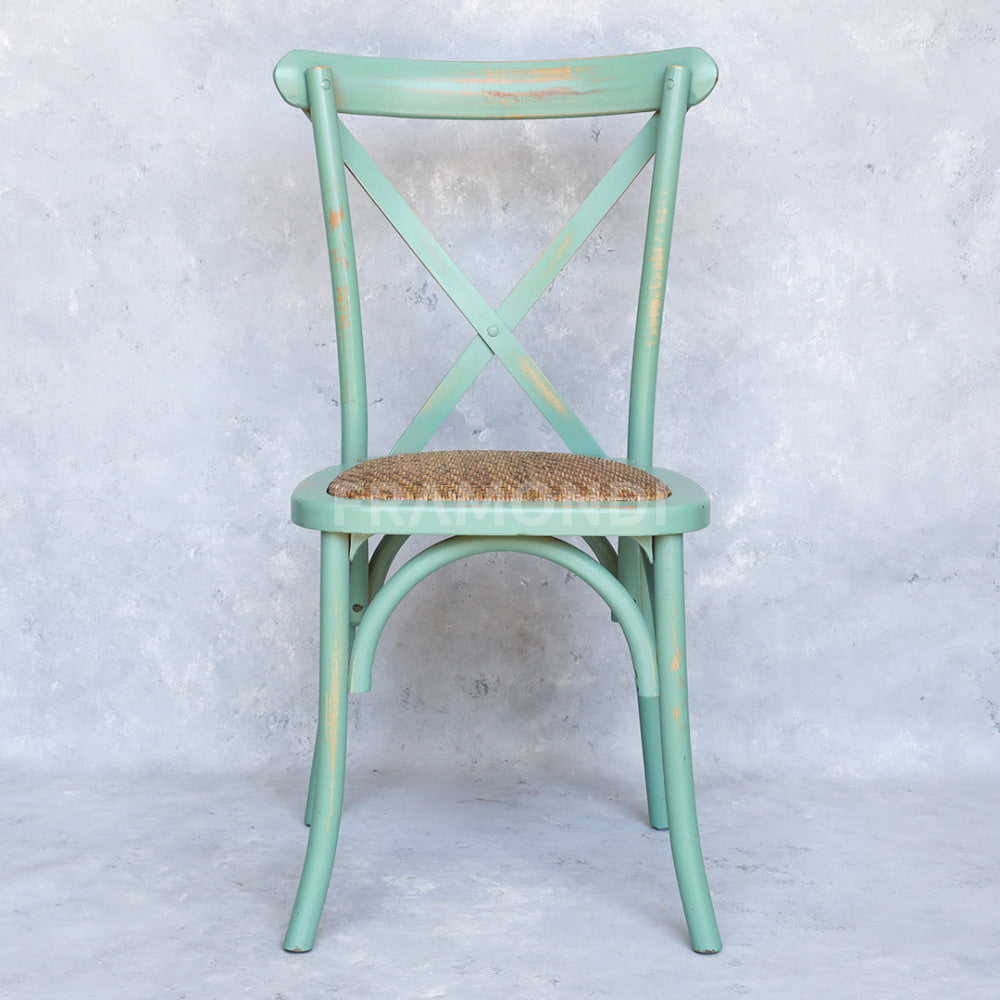 Silla Crossback Menta Vintage Sillas