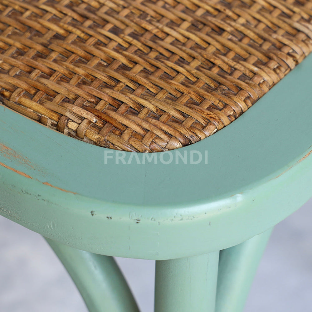 Silla Crossback Menta Vintage Sillas