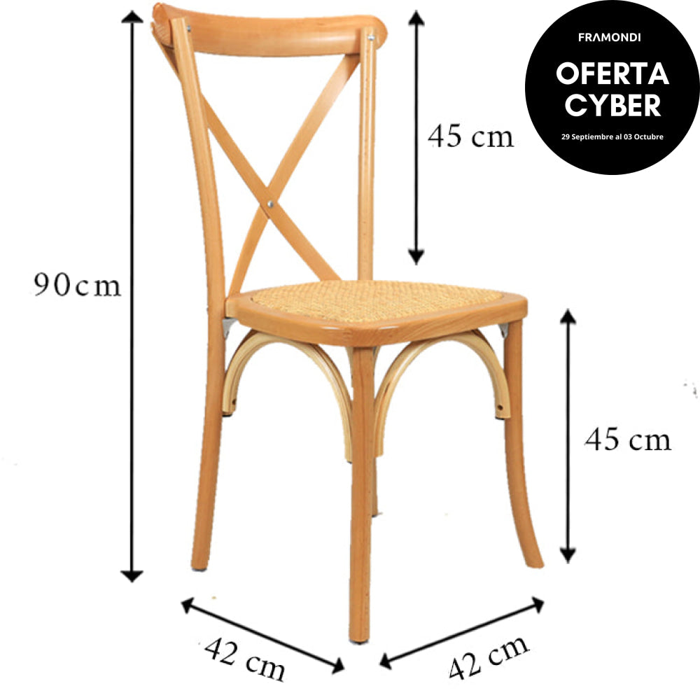 Silla Crossback Natural Sillas