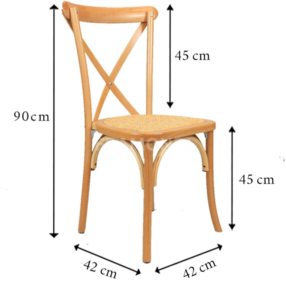 SILLA CROSSBACK ROBLE ENCINA