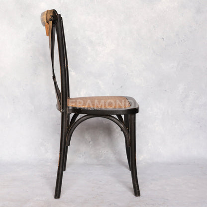Silla Crossback Negra Vintage Sillas