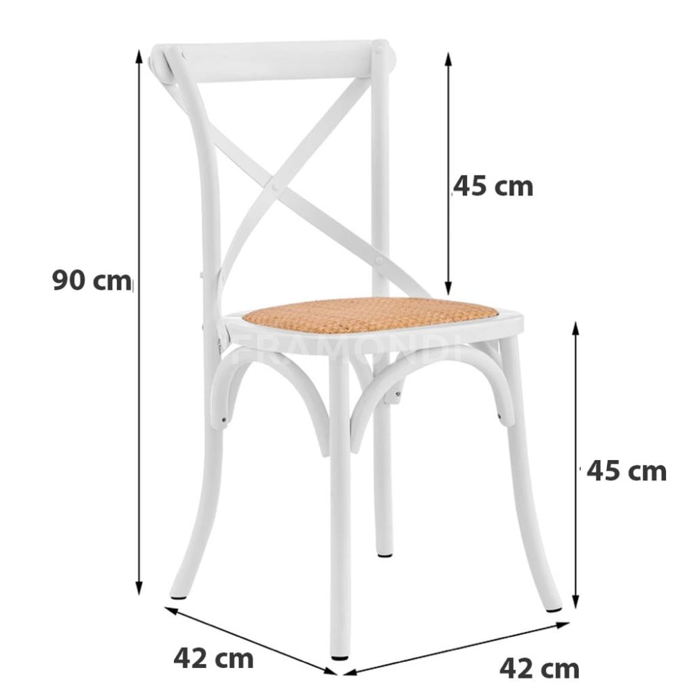 Silla Crossback Negra Vintage Sillas