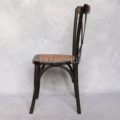 Silla Crossback Negra Vintage Sillas