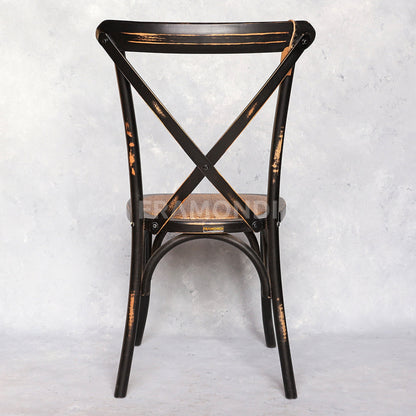 Silla Crossback Negra Vintage Sillas