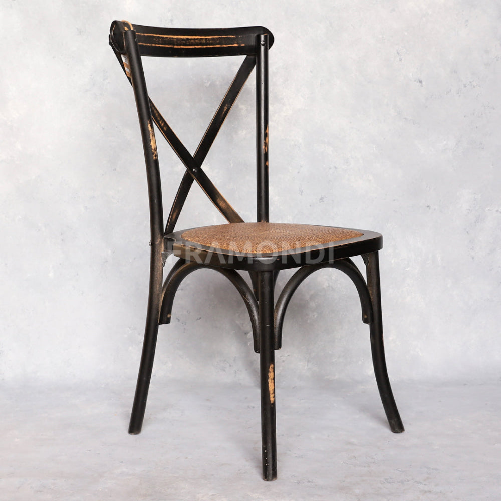 Silla Crossback Negra Vintage Sillas