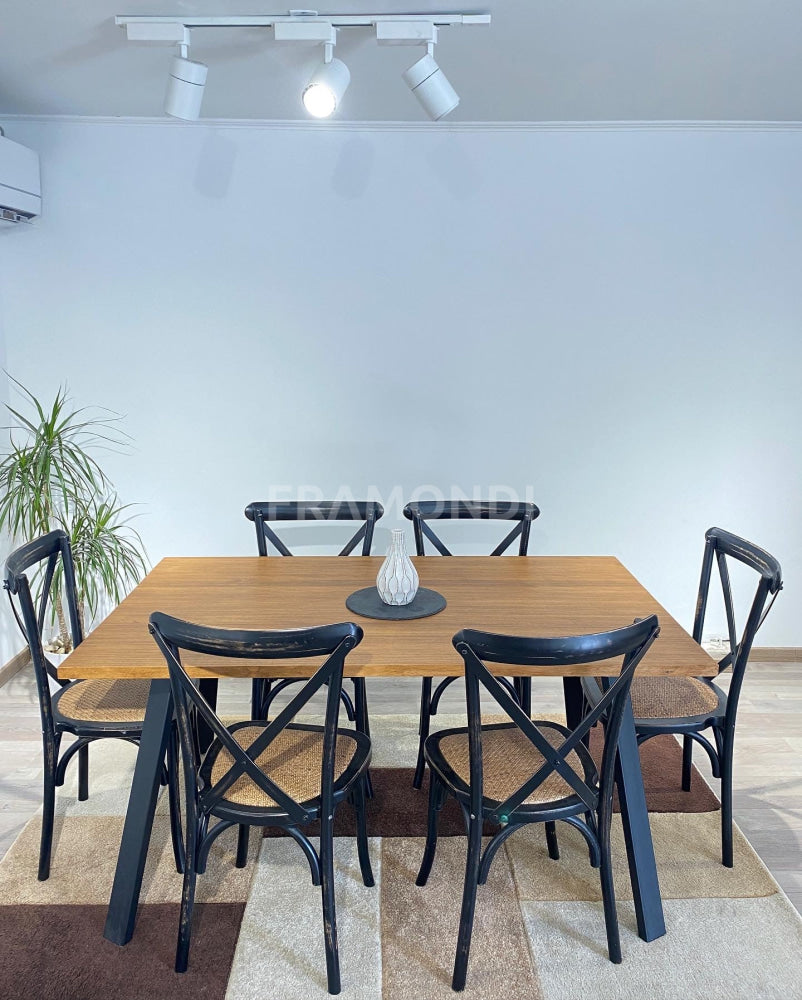 Silla Crossback Negra Vintage Sillas