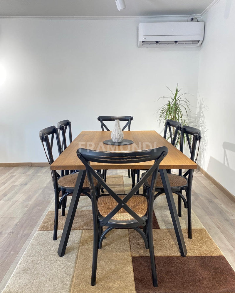 Silla Crossback Negra Vintage Sillas