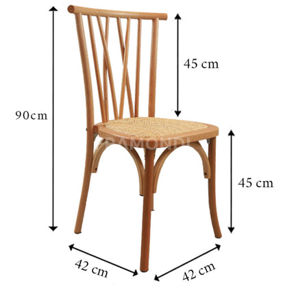 SILLA CROSSWOOD NEGRA VINTAGE