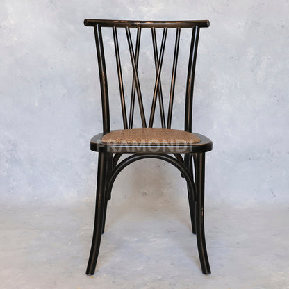 Silla Crosswood Negra Vintage Sillas