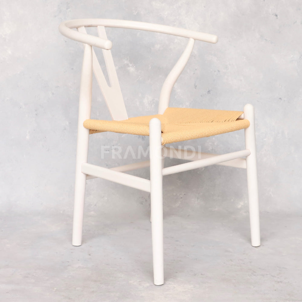 Silla Wishbone Blanca Sillas