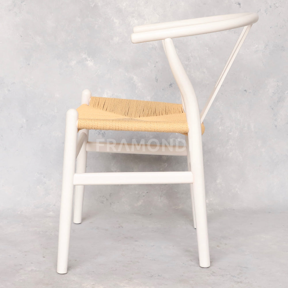 Silla Wishbone Blanca Sillas