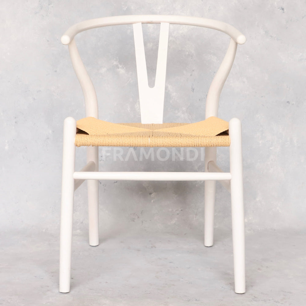 Silla Wishbone Blanca Sillas