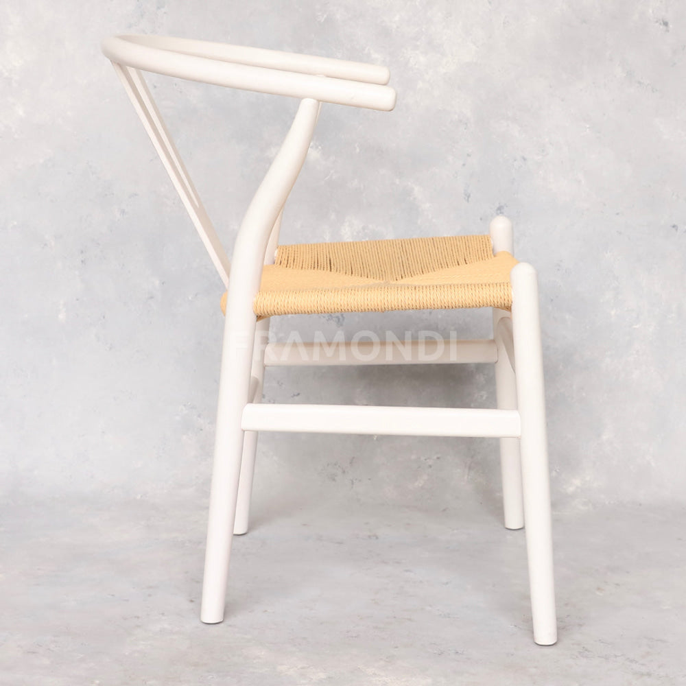 Silla Wishbone Blanca Sillas