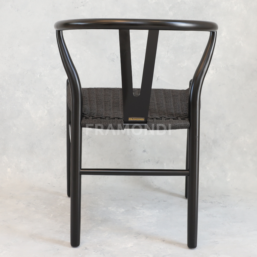 Silla Wishbone Luxury Black Sillas