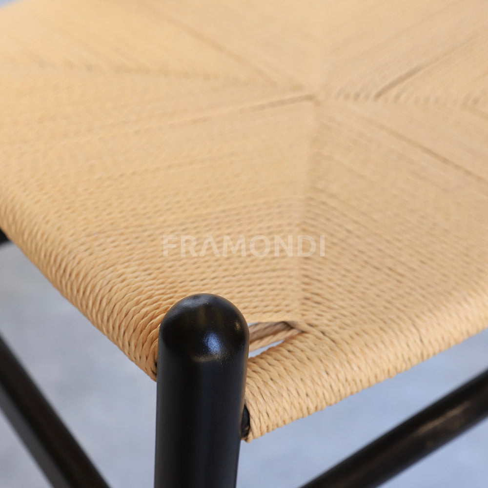 Silla Wishbone Negra Vintage Sillas