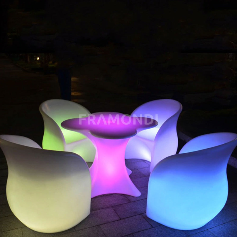 Sofa Led 61X61X110 Cm Mueble Led