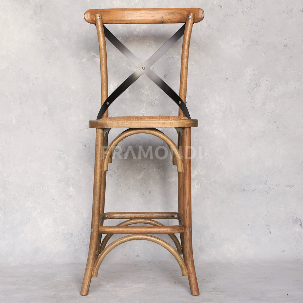 Taburete Crossback Roble Sillas
