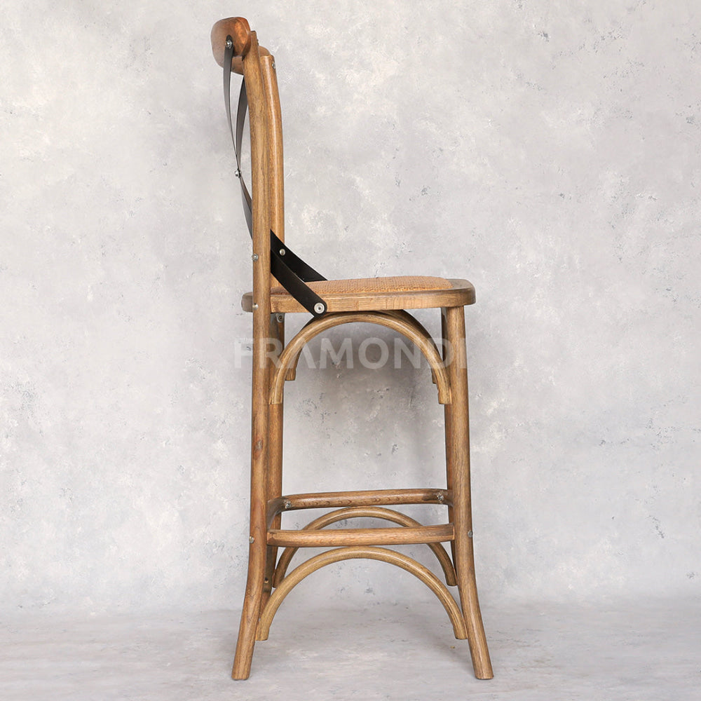Taburete Crossback Roble Sillas