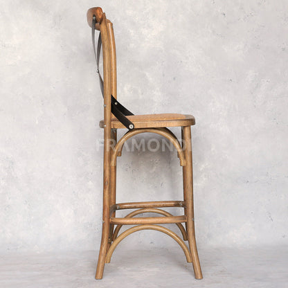 Taburete Crossback Roble Sillas