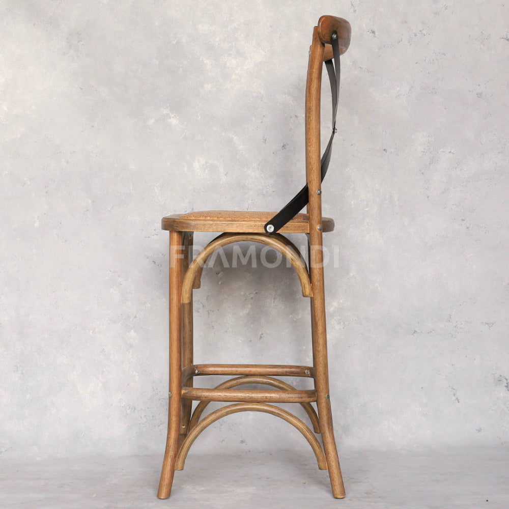 Taburete Crossback Roble Sillas