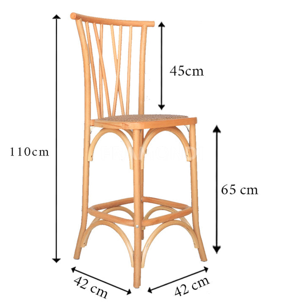 Taburete Crosswood Natural Sillas