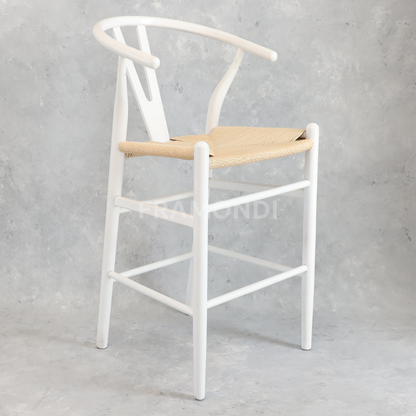 Taburete Wishbone Blanco Sillas