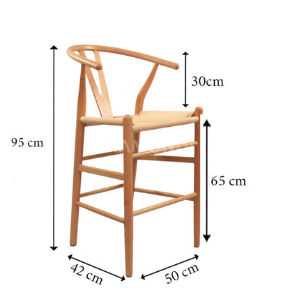 Taburete Wishbone Blanco Sillas