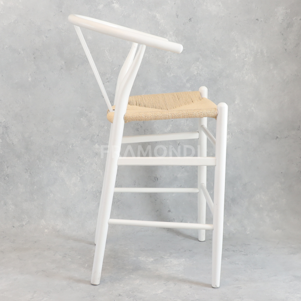 Taburete Wishbone Blanco Sillas