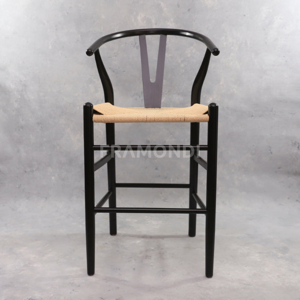 Taburete Wishbone Negro Sillas